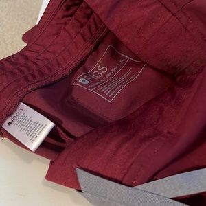 XL Zamora Jogger Scrub Pants Burgundy